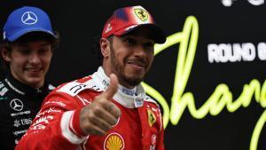 SHANGHAI (China), 15/03/2026.- Scuderia Ferrari driver Lewis Hamilton of Britain gestures after the 2026 Formula 1 Chinese Grand Prix, in Shanghai, China, 15 March 2026. (Fórmula Uno, Reino Unido) EFE/EPA/ALEX PLAVEVSKI