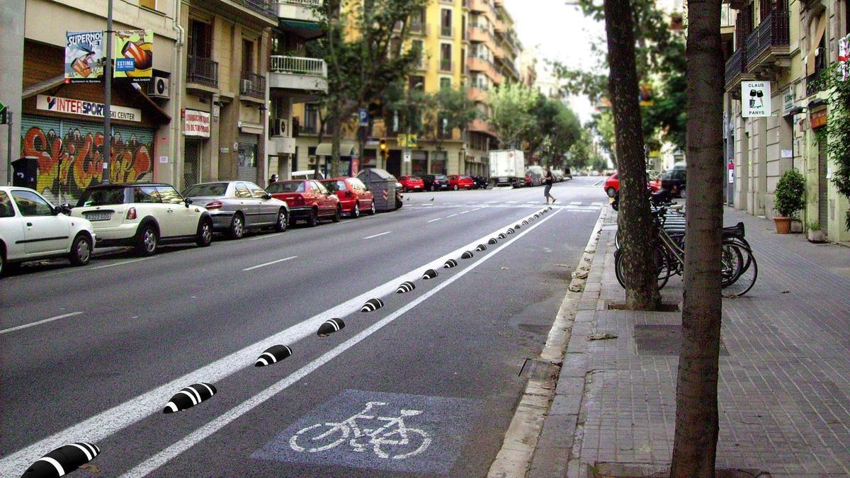 Separadores de carriles bici fabricados con residuos de cables, diseñador por Curro Claret para Zicla.