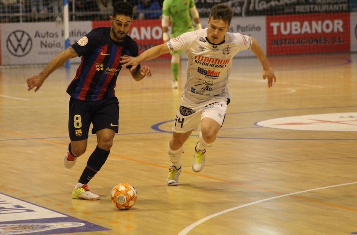 El Barça venció en la pista del Noia