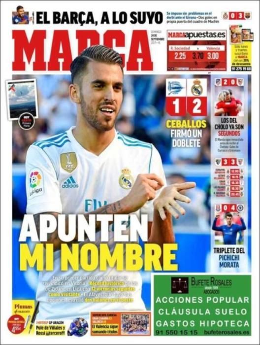 Portadas deportivas del domingo 24 de septiembre