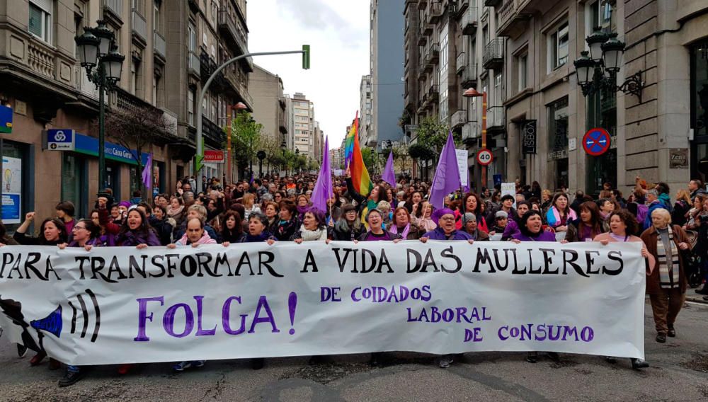 Las mujeres gallegas claman en Vigo por la igualda