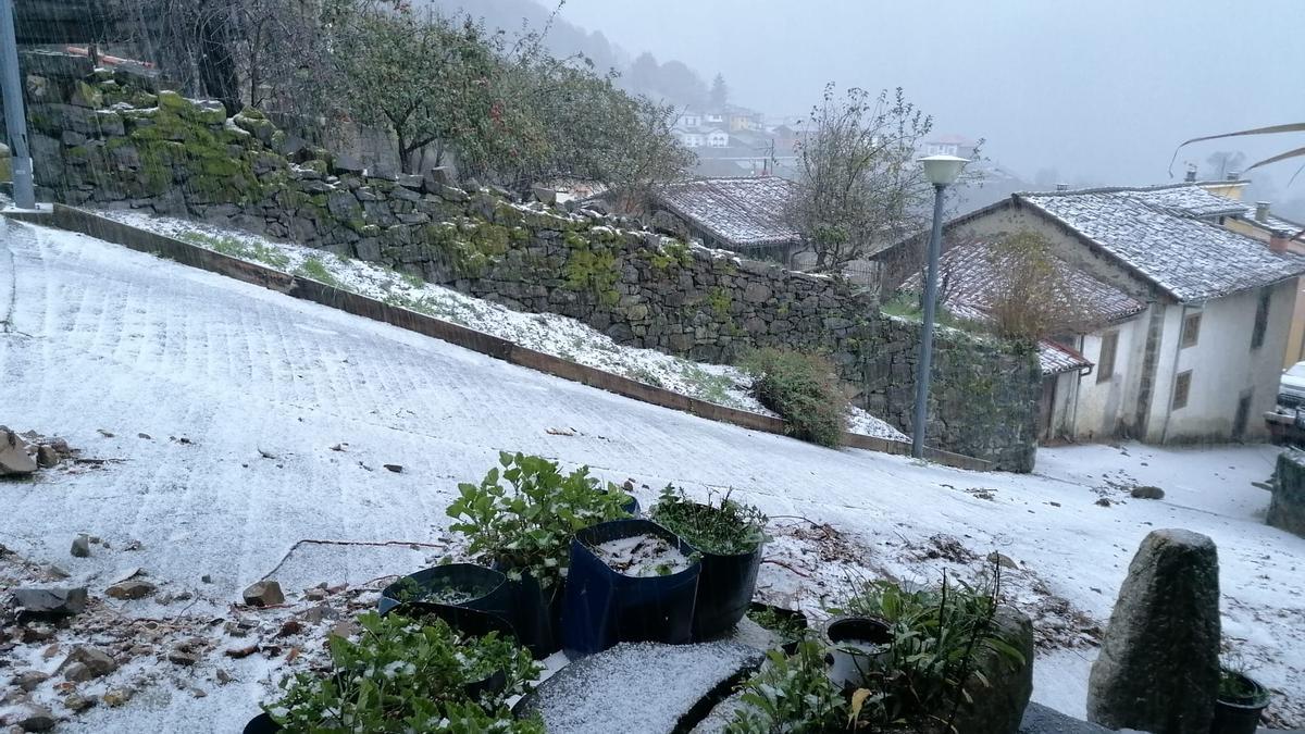 El temporal en Ponga.