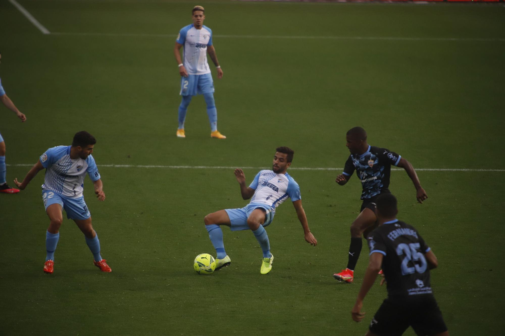 Partido de la Liga Smartbank entre el Málaga CF y el Almería