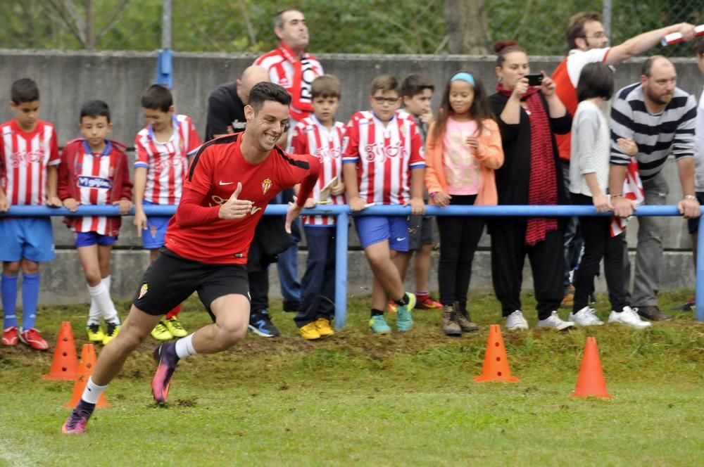 Entrenamiento del Sporting en Blimea