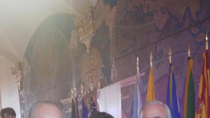 El alcalde de Málaga, Francisco de la Torre, junto al alcalde del Condado Miami-Dade, Carlos Giménez, y la alcaldesa del Condado Broward (también en Florida), Barbara Sharief.