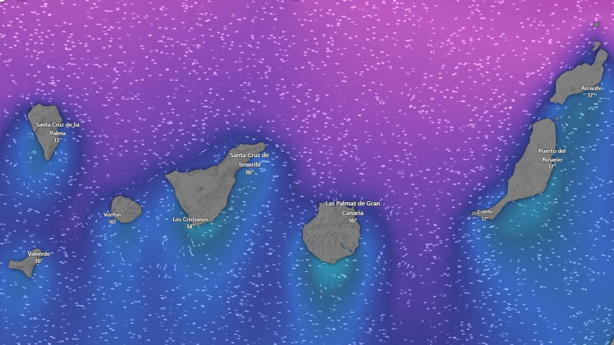 Pronóstico del tiempo en Canarias del 23 al 28 de marzo