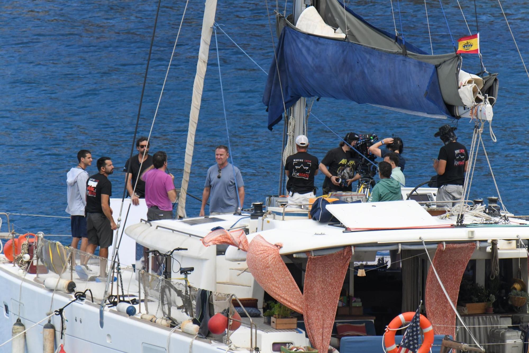 John Travolta sigue su rodaje en aguas de Gran Canaria