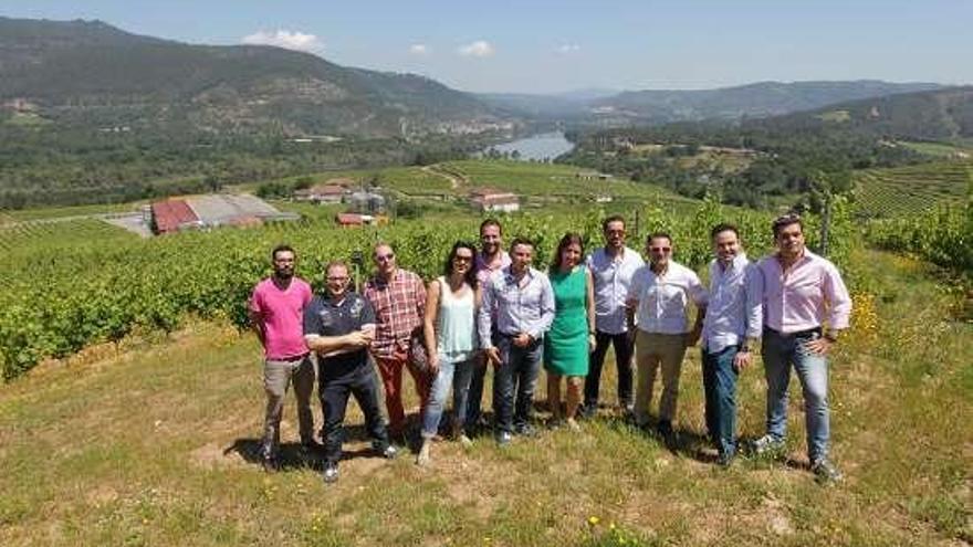 Los jóvenes empresarios visitaron O Ribeiro.