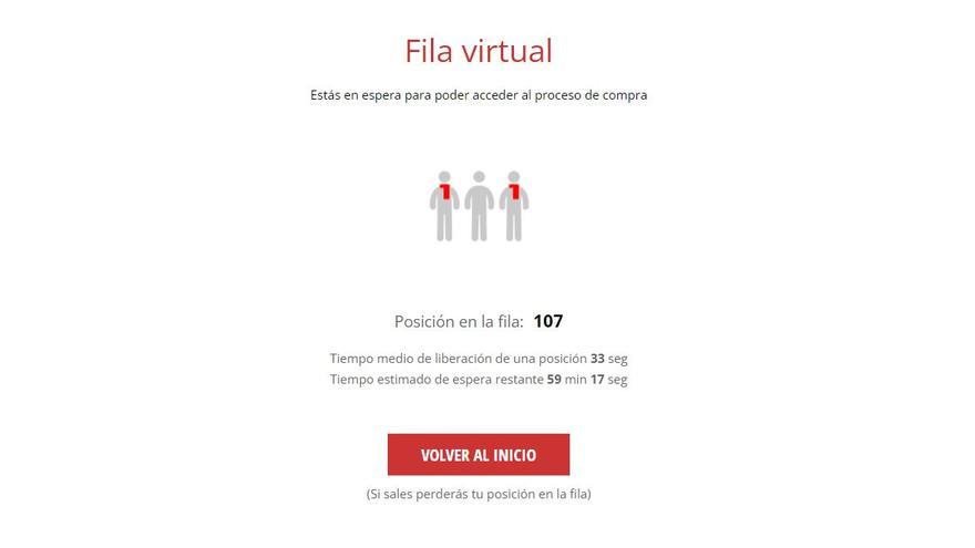 Más de una hora de cola virtual para hacerse socio del Real Mallorca.