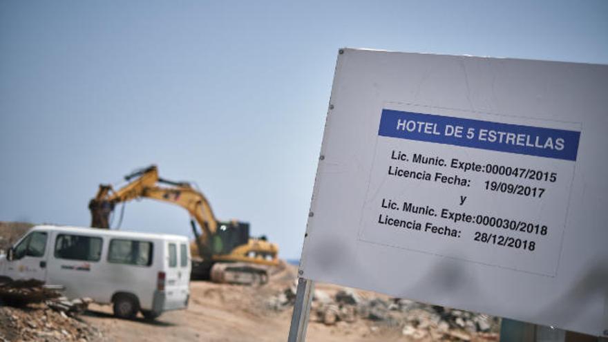 El hotel La Tejita está en construcción en el plan parcial Costa-Bella.