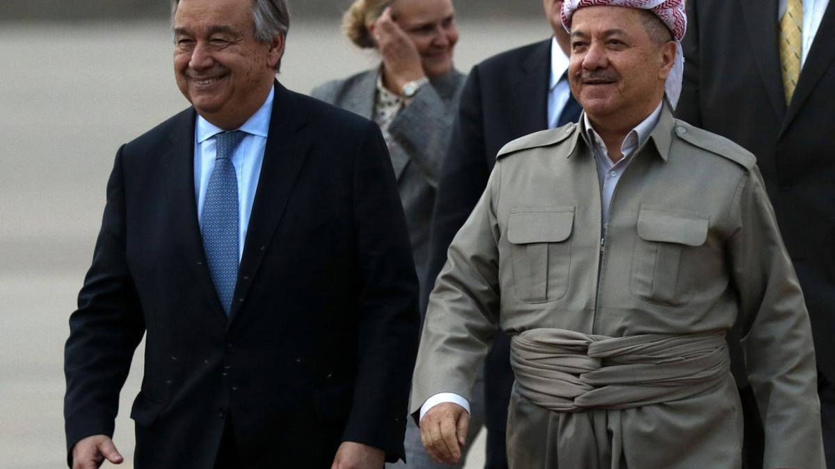Secretario general ONU Antonio Guterres visita Erbil