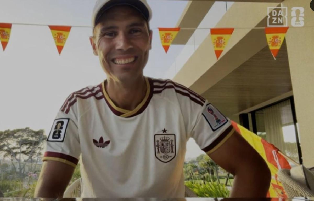 Rafa Nadal animó a la selección