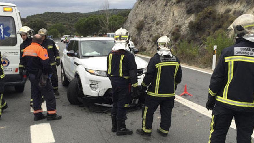 Imagen de uno de los accidentes ocurridos este fin de semana.