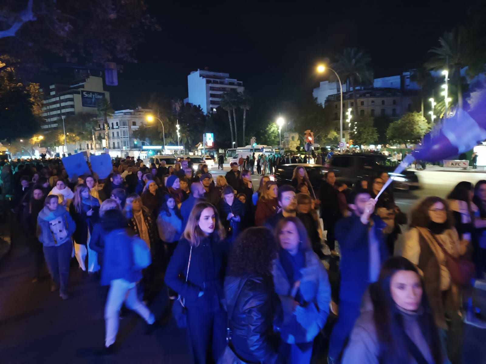 Manifestación 25N en Mallorca: "Si esto no se acaba, guerra, guerra, guerra"