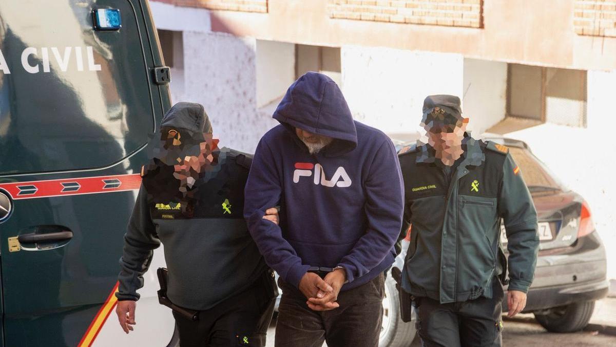 Uno de los detenidos en la nave de Cehegín (Murcia) con 1.300 kilos de cocaína.