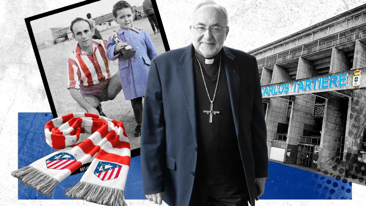 A la Izquierda Sanz Montes junto a su padre, Jesús.