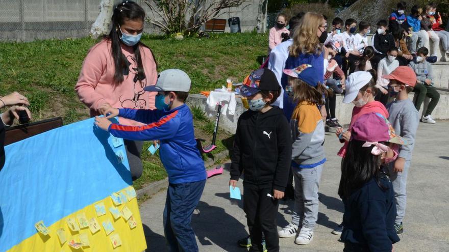 El colegio de Beluso clama por la paz