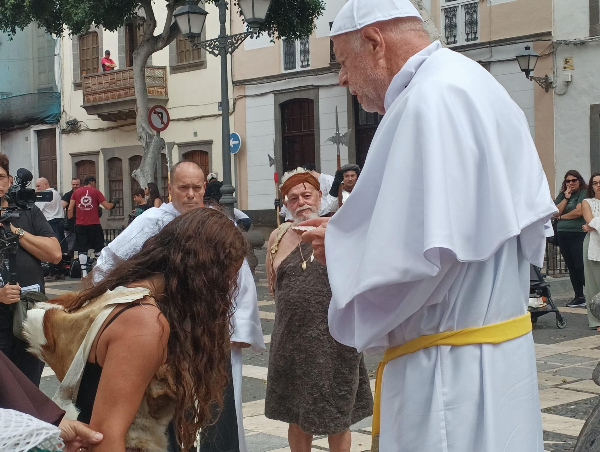 Viaje en el tiempo escenificado a la cuna de las 3 Palmas en Vegueta