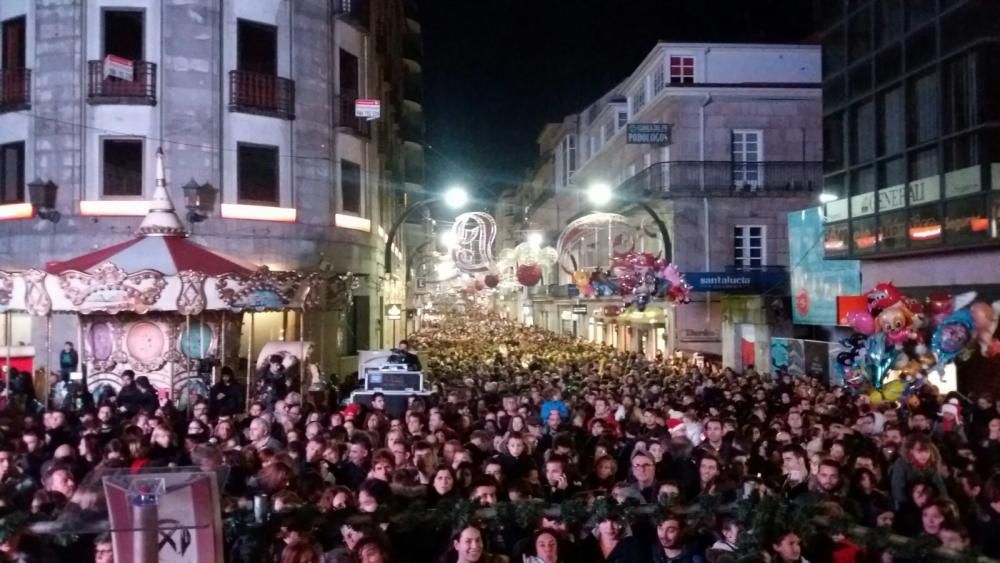 Encendido del alumbrado navideño en Vigo