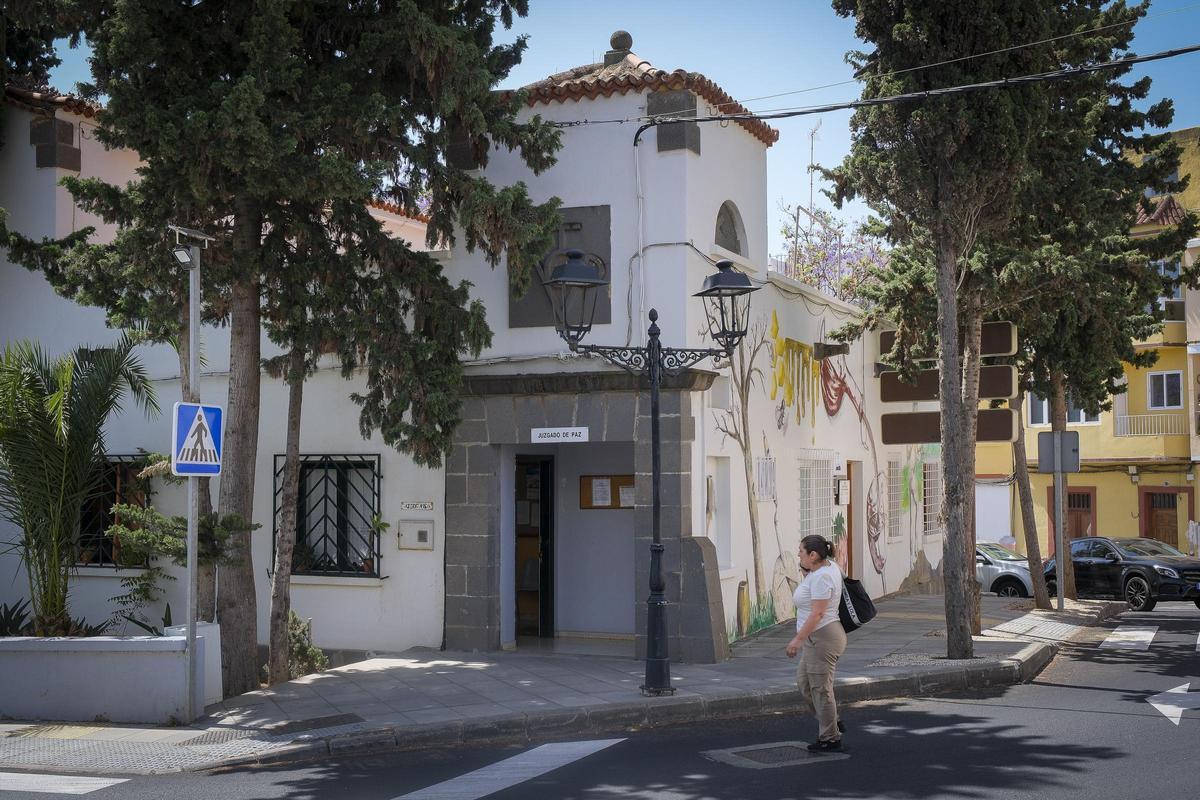 Fachada del juzgado de paz de Valsequillo, uno de los que cambiarán de competencias.