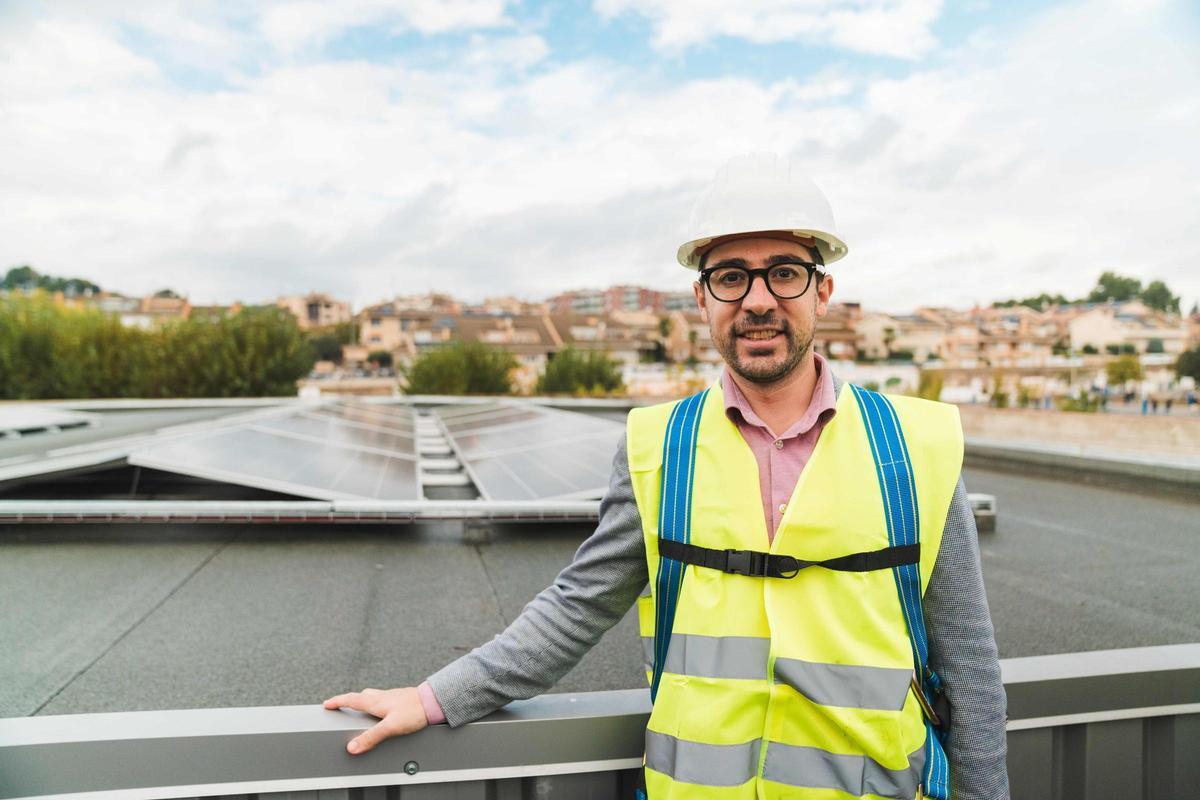 El director general de L’Energètica, Daniel Pérez, quan va ser al Bages, l'octubre passat