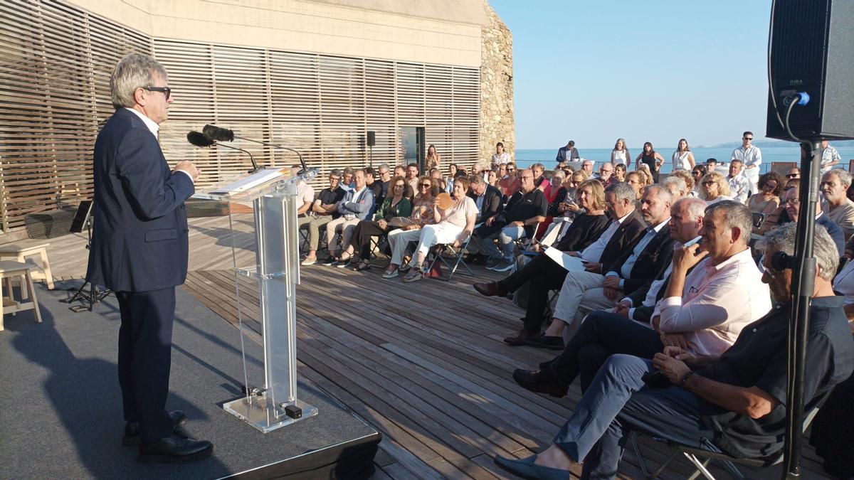 Un moment de la intervenció de Miquel Gotanegra, president de l'entitat