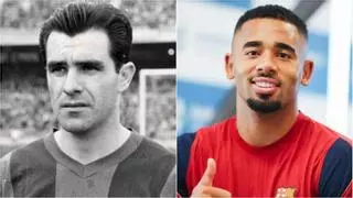 El mensaje de Evaristo, el primer '9' brasileño del Barça, a Gabriel Jesus