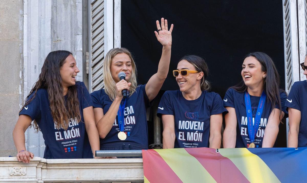La celebración de la Champions femenina del FC Barcelona, en imágenes.