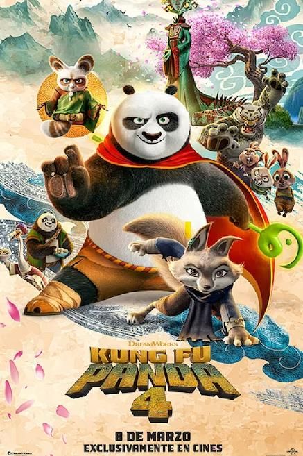 Cartel de la cuarta entrega de Kung Fu Panda.