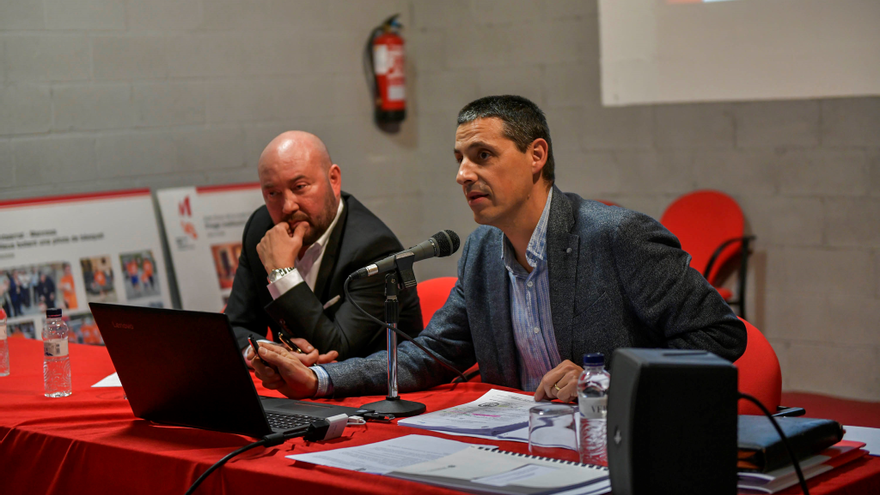 Josep Sáez i Carles Sixto, president i gerent, respectivament, del Bàsquet Manresa SAE