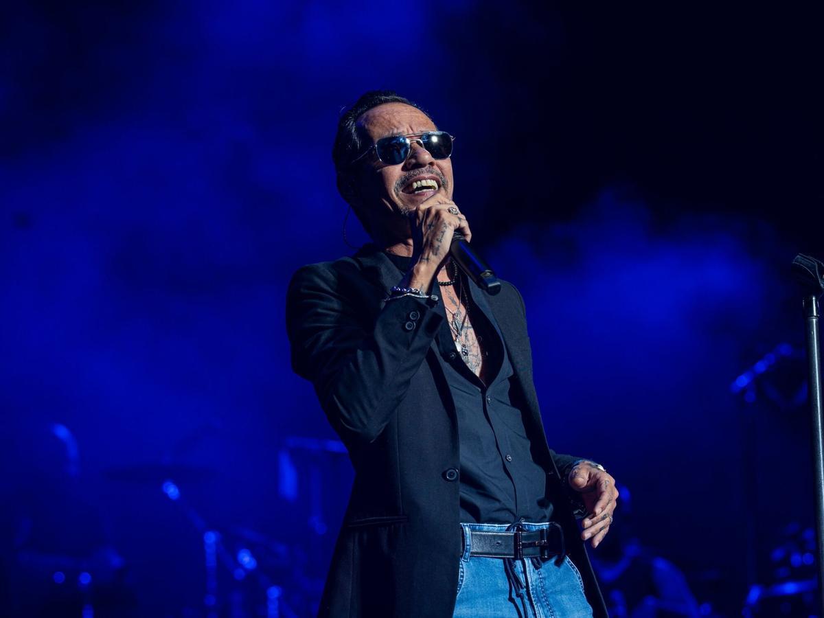 Marc Anthony durante su concierto en Starlite.