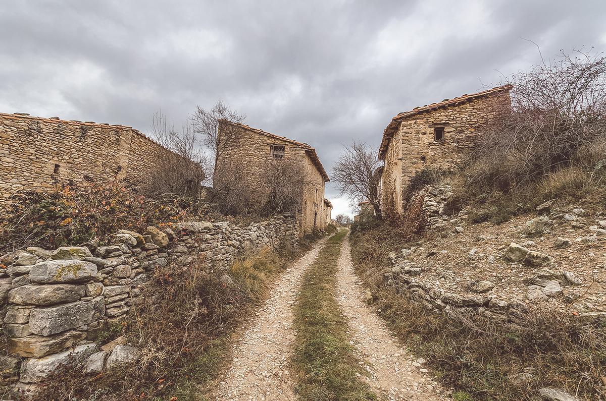 Piedra en seco en el Portell de Morella