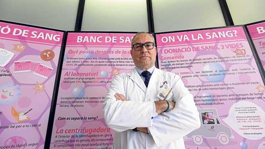 &quot;En Balears se necesitan entre 150 y 200 extracciones de sangre diarias para cubrir con solvencia todas las necesidades&quot;.