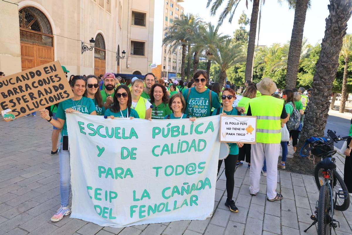 Colapso del tráfico en Alicante por la huelga de profesores