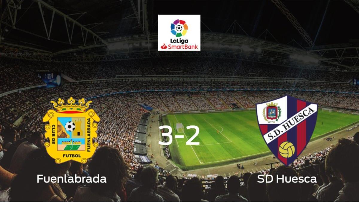 El CF Fuenlabrada consigue los tres puntos ante el SD Huesca (3-2)