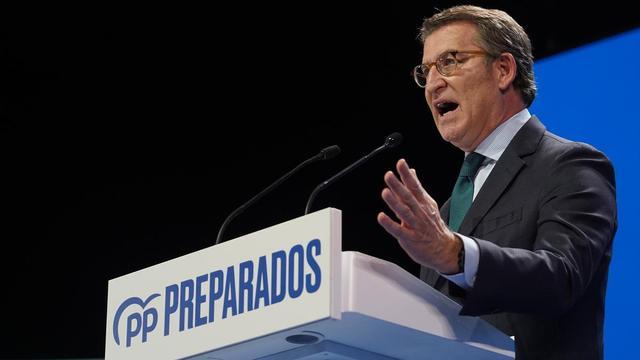 El presidente del partido del PP,  Alberto Núñez Feijóo.