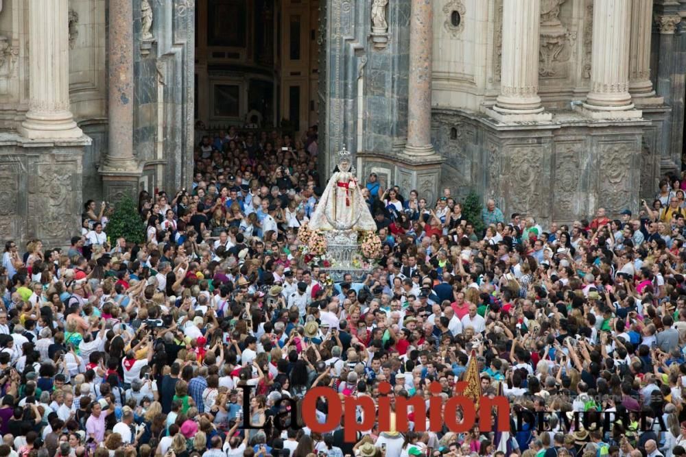 Salida de la Virgen de la Fuensanta desde la Cated