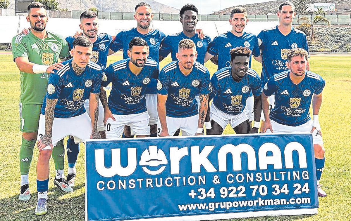 Alineación titular del Marino en el partido de ayer.