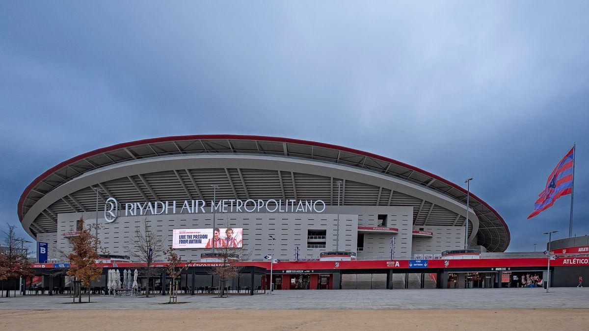 Exteriores del Estadio Metropolitano de Madrid.
