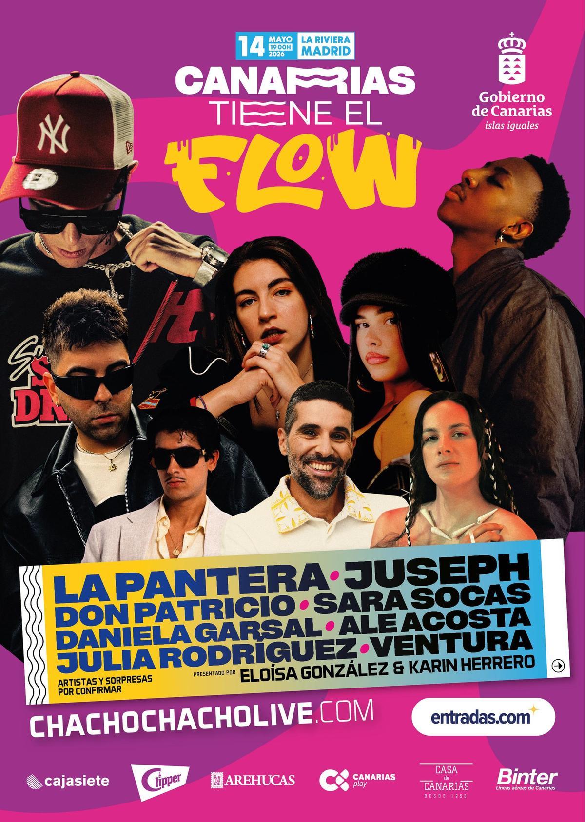 La artista revelación, que acaba de estrenar un tema en colaboración con Cruz Cafuné, se suma a La Pantera, Juseph, Don Patricio, Sara Socas, Ventura y Julia Rodríguez