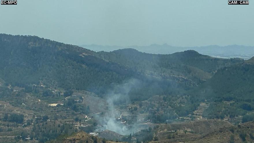 Declarado un incendio forestal en Los Garres