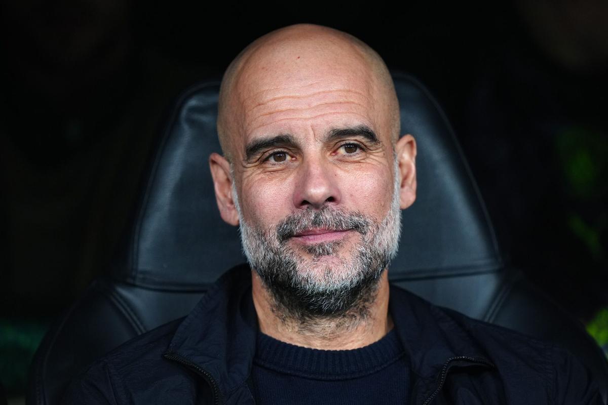 Pep Guardiola, en el partido de ida