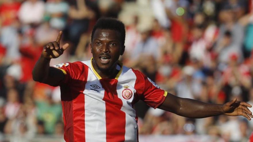 Kayode, en un partit del Girona