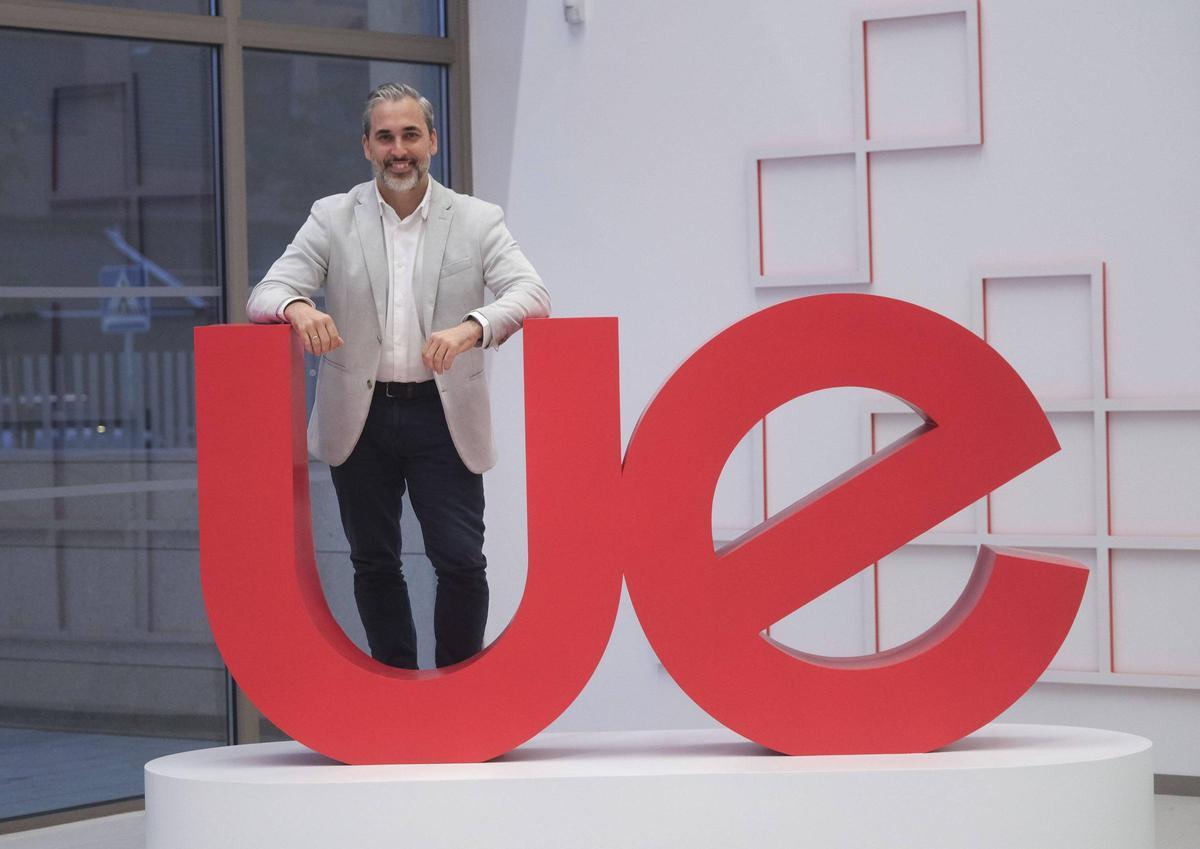 Daniel Hormigo, rector de la Universidad Europea de Andalucía, en la sede de la universidad en el campus de Teatinos.