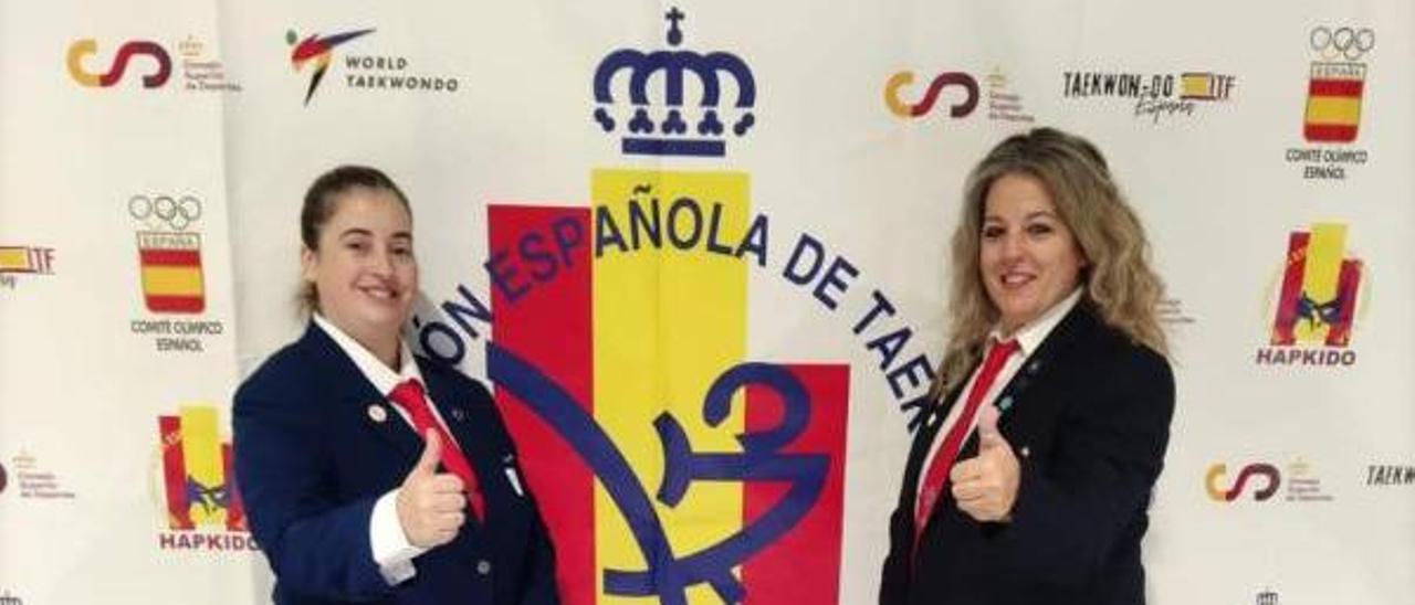 María Bautista y Conchi Martínez, del Sares TKD Taekwondo. |  // FDV