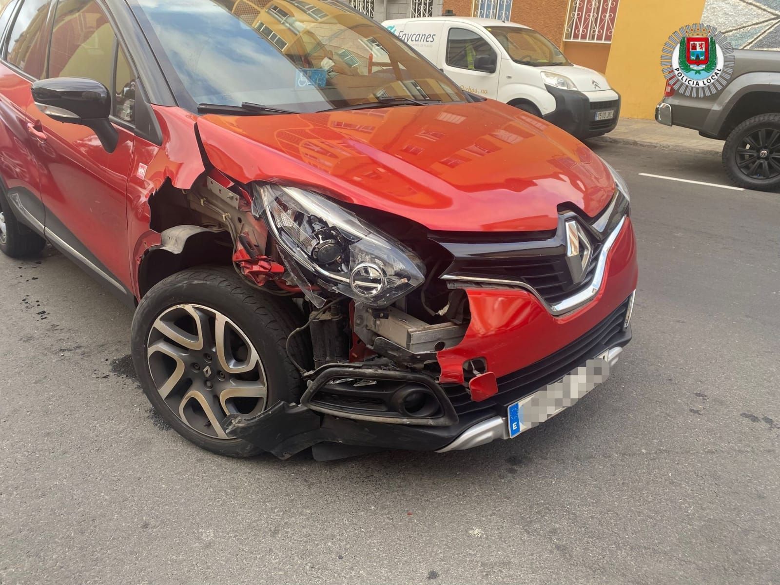 Aparatosa colisión en Las Palmas de Gran Canaria (02/07/23)