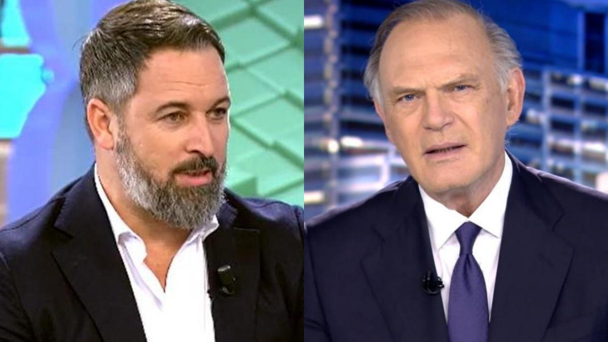 Santiago Abascal y Pedro Piqueras