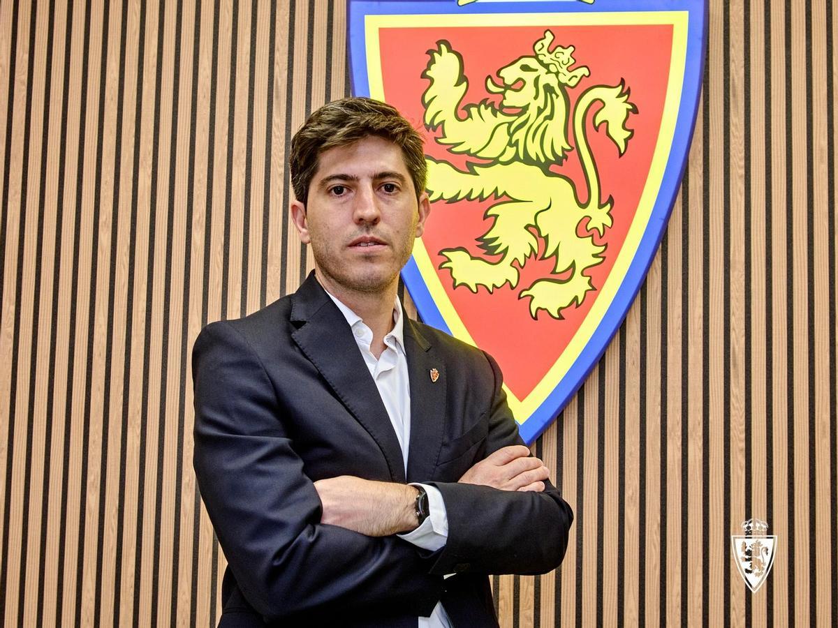 Guido Baroli en la foto de presentación del Real Zaragoza