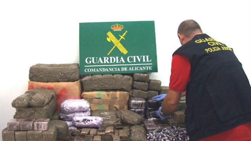 La droga incautada por la Guardia Civil