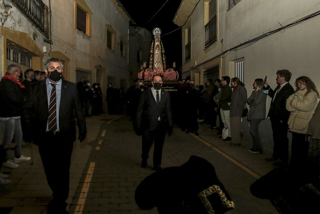 Semana Santa de Lorca 2022: Virgen de la Soledad del Paso Negro, iglesia y procesión